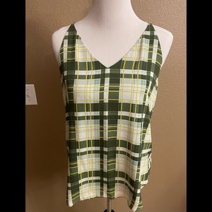 Loft S plaid top